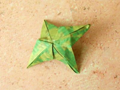 Origami palmboom vouwen