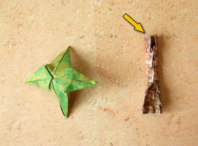 Origami palmboom vouwen