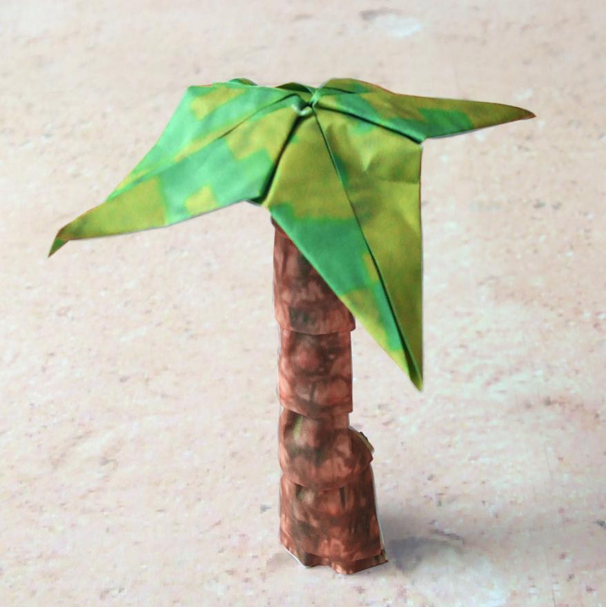 Origami Palmboom Origami Palmboom