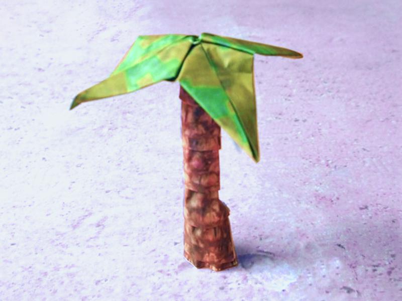 Origami Palm Tree