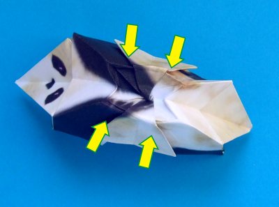 Origami Panda vouwen