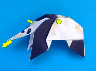 Origami Panda vouwen