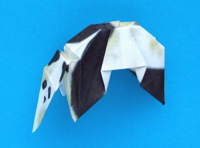 Origami Panda vouwen