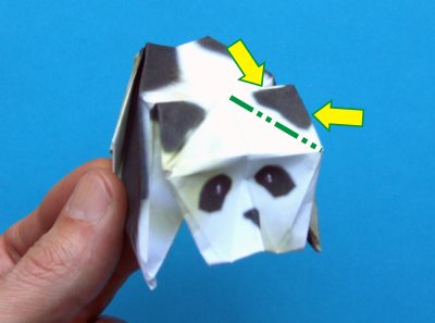 Origami Panda vouwen