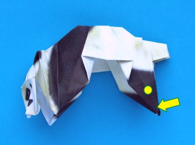 Origami Panda vouwen