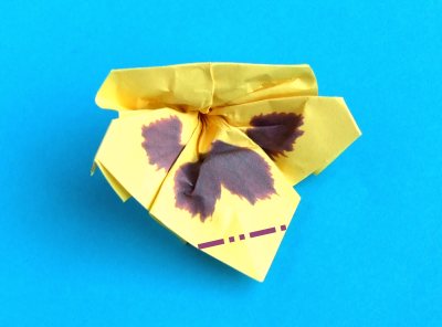 origami pansy folding instructions