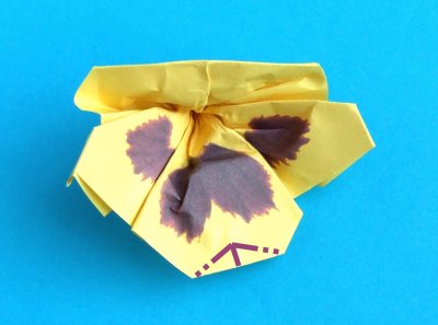 origami pansy folding instructions