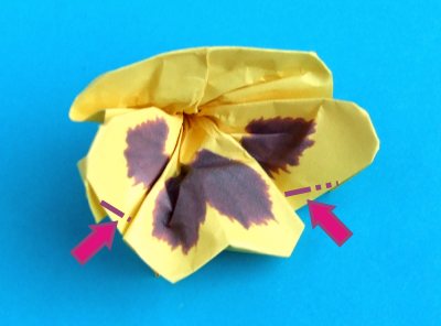 origami pansy folding instructions