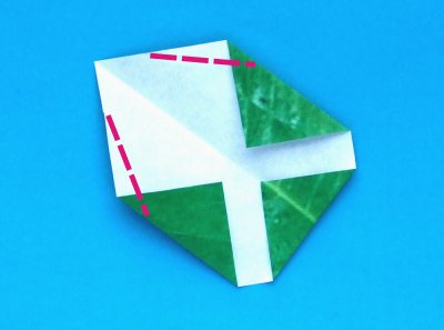 diagrams for the leaf of an origami pansy