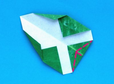 diagrams for the leaf of an origami pansy