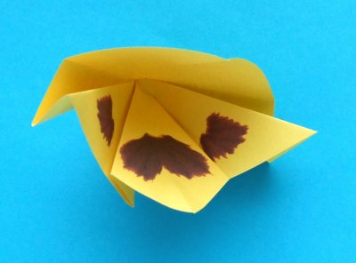 origami pansy folding instructions