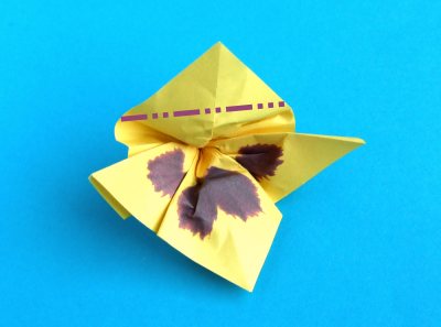 origami pansy folding instructions