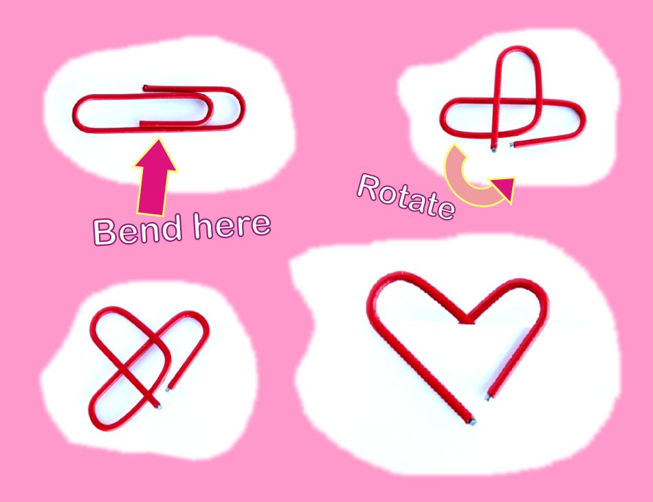 Hartje van een paperclip maken Hartje van een paperclip maken