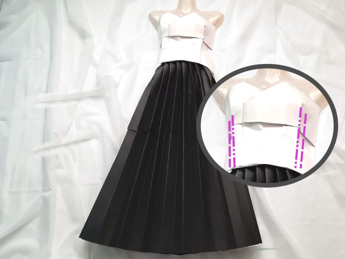 Jurk van papier maken