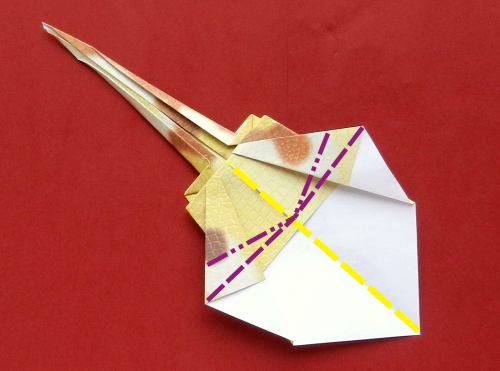 Origami Parasaurolophus diagrams