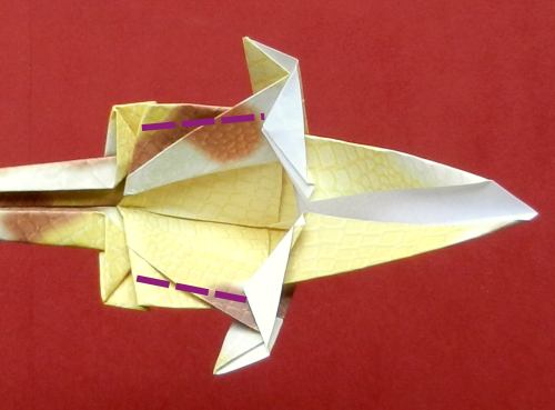 Origami Parasaurolophus diagrams