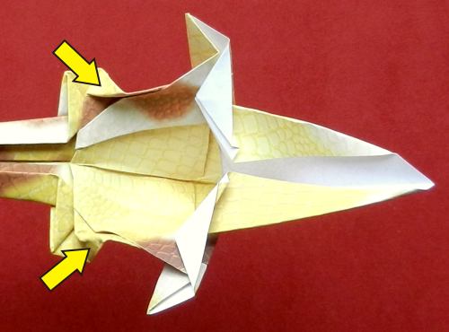 Origami Parasaurolophus diagrams