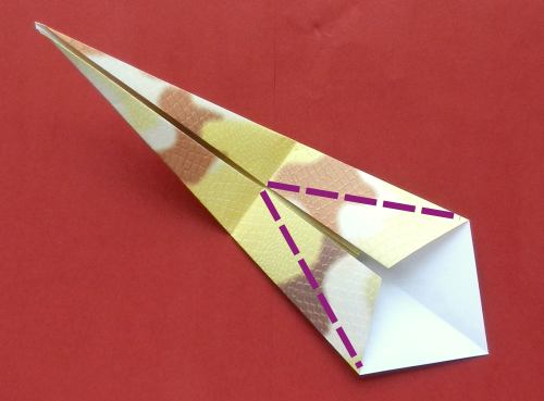 een origami dinosaurus vouwen, Parasaurolophus een origami dinosaurus vouwen, Parasaurolophus