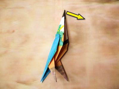 origami parrot