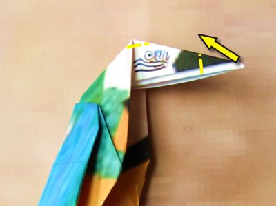 origami papegaai origami papegaai