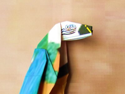 origami papegaai origami papegaai