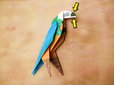 origami papegaai origami papegaai