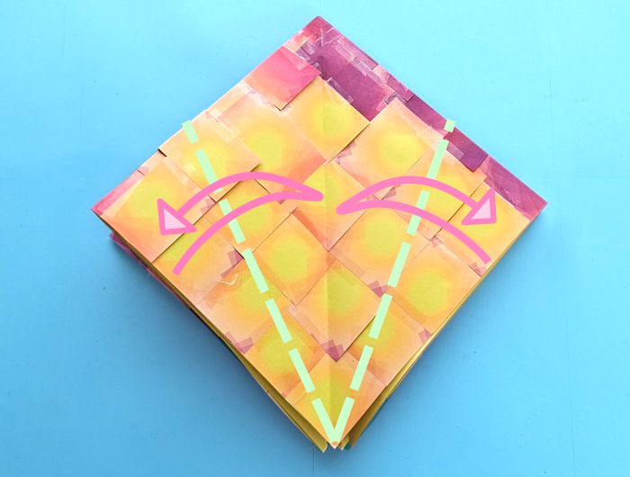 Origami Papegaai vouwen