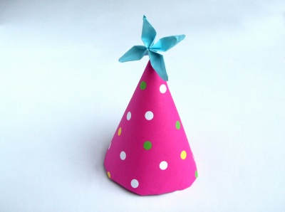 cute origami party hat