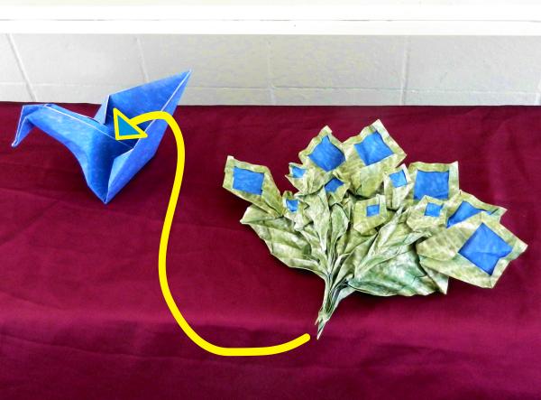 Origami Pauw maken