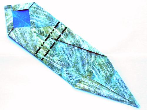 Fold Origami Peacock feathers
