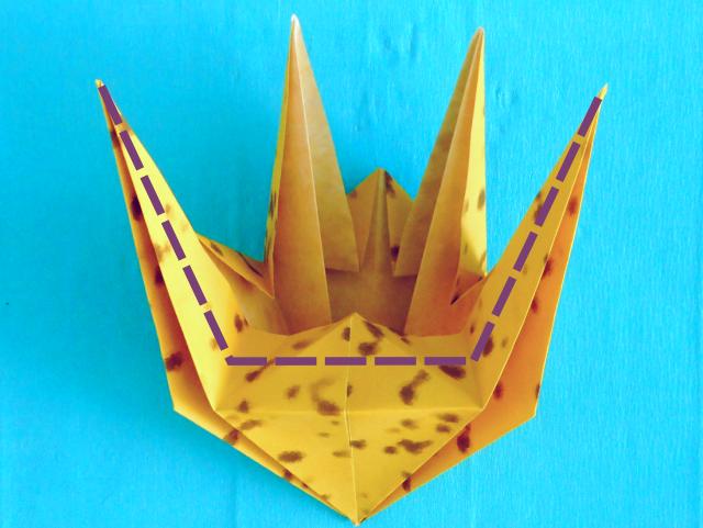 Origami Banaan vouwen