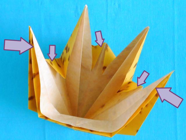 Origami Banaan vouwen