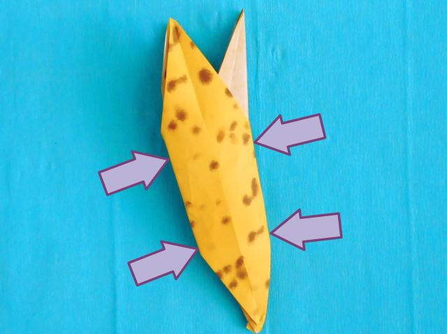 Origami Banaan vouwen