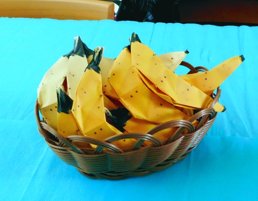 Bananen in een mandje