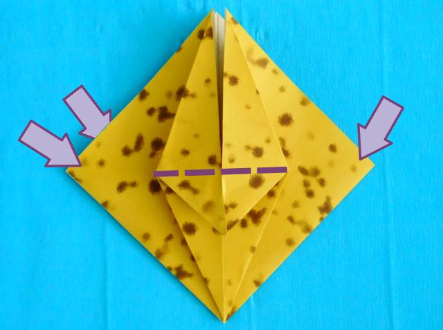 Origami Banaan vouwen