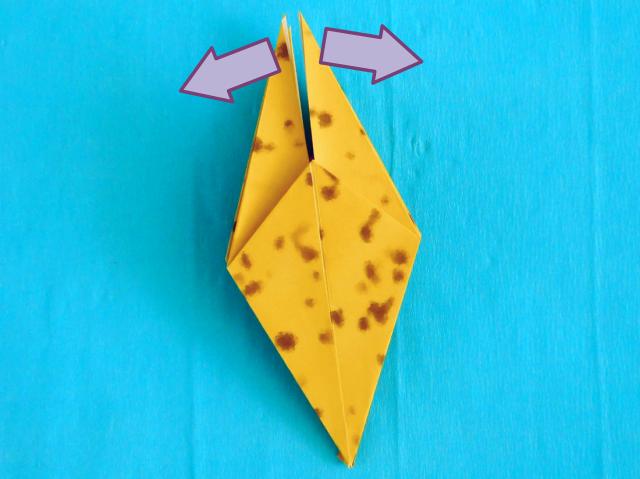 Origami Banaan vouwen