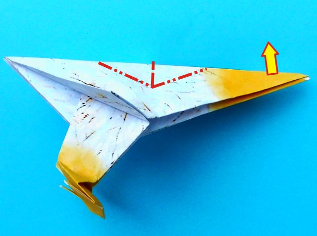 Origami Pelikaan vouwen Origami Pelikaan vouwen