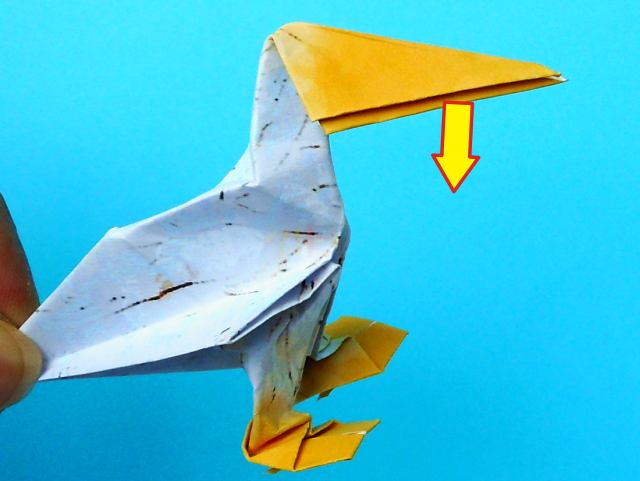Origami Pelikaan vouwen Origami Pelikaan vouwen