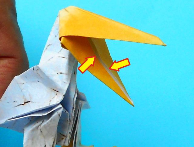 Origami Pelikaan vouwen Origami Pelikaan vouwen