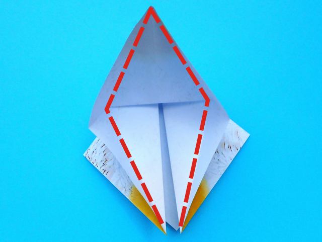 Origami Pelikaan vouwen