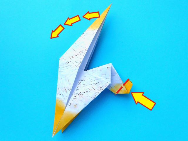 Origami Pelikaan vouwen Origami Pelikaan vouwen