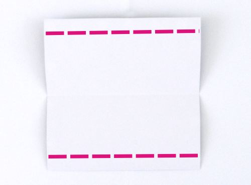 Een etui knutselen van glanzend papier