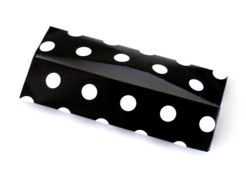 zwarte etui van papier met grote witte stippen zwarte etui van papier met grote witte stippen
