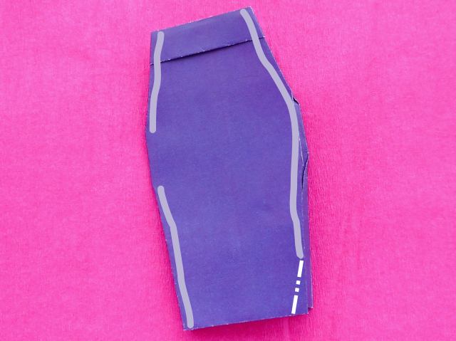 Fold an Origami pencil skirt