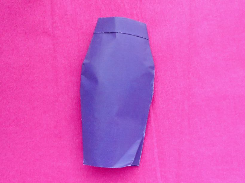 Origami pencil skirt