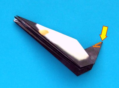 Origami Pinguin vouwen