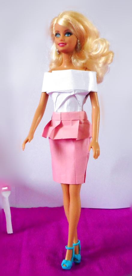 Origami Peplum Skirt