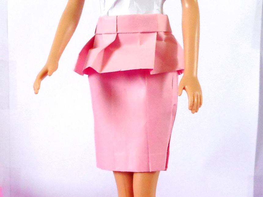 Origami Peplum Skirt