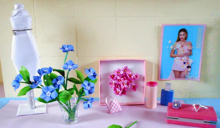 Origami Periwinkle Flowers Origami Periwinkle Flowers
