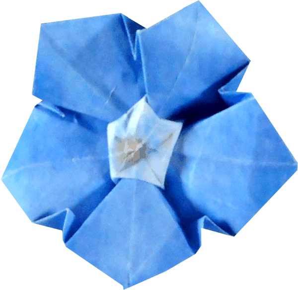 Origami Periwinkle Flower Origami Periwinkle Flower